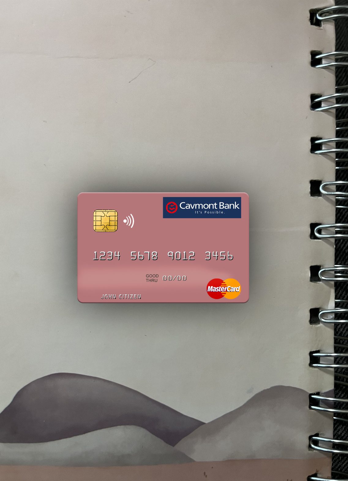Download Zambia Cavmont Bank mastercard photolook front Photoshop template